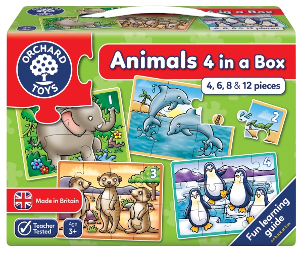 Animals Four in a Box